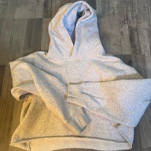 Cropped Gray Hoodie